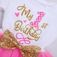 thumbnail image 6 of IBTOM CASTLE Baby Girls 1st 2nd Birthday Clothes Mouse Polka Dots One Sequin Tutu Princess Dress Cake Smash, 6 of 8