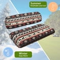 thumbnail image 5 of Yuyamidu Southwest Aztec Horse Back Rest Seat Cushion Soft Golf Cart Backrest Bottom Seat Cover 2 PCS Golf Cart Seat Covers for Most Golf Carts Club Car and More, 5 of 7