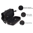 thumbnail image 2 of Neceser LEATHER VILLAGE de piel auténtica Dopp Kit negro, 2 of 7