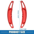 thumbnail image 5 of Unique Bargains Steering Wheel Shift Paddle Cover Shifter Extension for Porsche Cayenne 2010-2021 Aluminum Alloy (Set of 2) Red, 5 of 7
