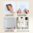 thumbnail image 4 of Pegboard Combination Kit, Wall Mounted Storage Rack with Adhesive Pads Gas Water Heater Pipe Cover for Kitchen Bedroom, 4 of 7