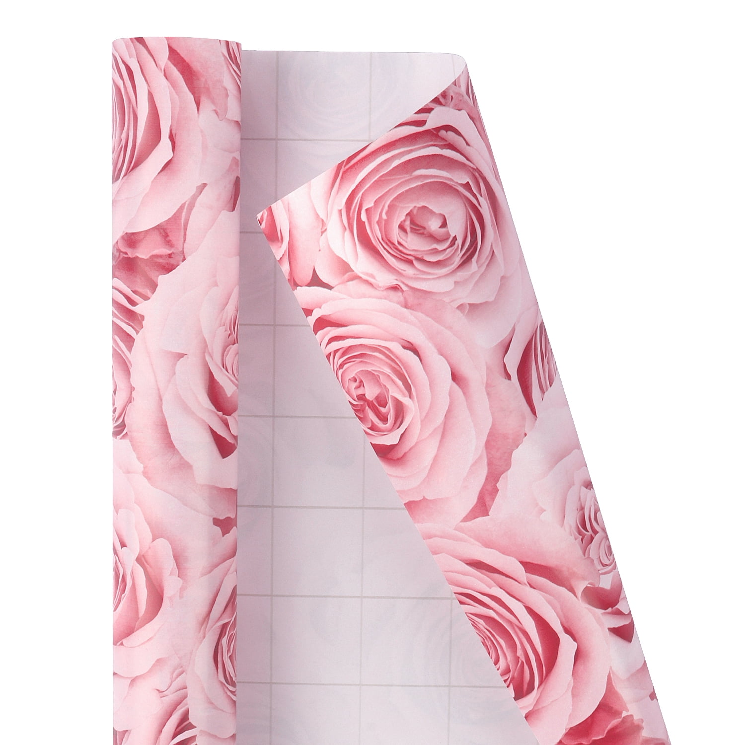 Vintage Creations Plus Gift Wrap Roses Pink 2 Sheets 20 x 27 Wrapping  Paper