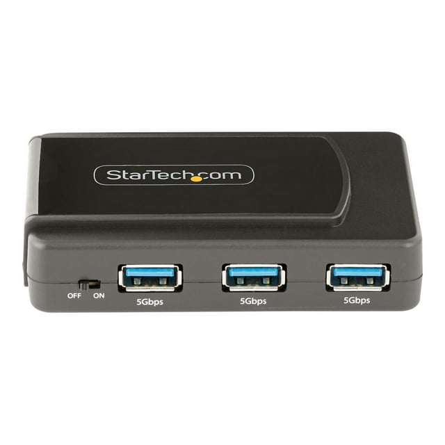 StarTech.com 7-Port USB Hub with On/Off Switch, USB 3.0 5Gbps, BC 1.2, USB-A to 7x USB-A, Compact Self Powered USB-A Hub with 35W Power Supply, Desktop/Laptop USB Hub, 3ft Cable - USB Expansion Hub (5G7AS-USB-A-HUB) - Hub - 7 x USB 3.2 Gen 1 - desktop