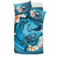 thumbnail image 3 of Juego de Funda Nórdica Polinesia - Samoa Bedding Set Blue Plumeria Animal Tattoo, 3 of 6