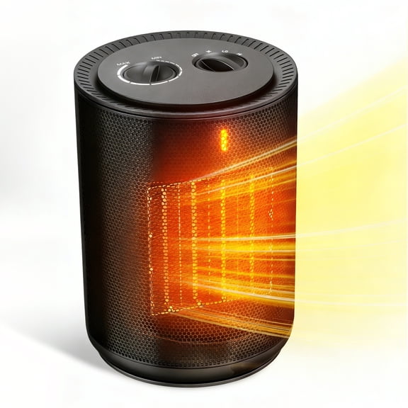 Auseo Space Heater Small,1500W Portable Electric Heater for Indoor Use, PTC Ceramic Fast Safety Heat for Bedroom, Office