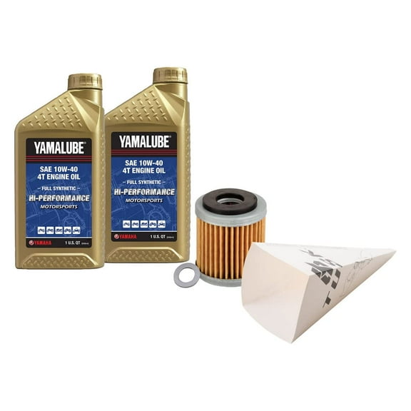 Tusk 4-Stroke Oil Change Kit Yamalube Hi-Perf. Synthetic 10W-40 for Yamaha XT250 2020-2025