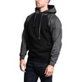 thumbnail image 5 of G-Style USA Men's Heavyweight Contrast Raglan Sleeve Fleece Pullover Hoodie Sweatshirt, 5 of 6