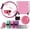 Pink, variant on Pilates Exercise Kit with Resistance Bands, Pilates Ring and Ball, Home Workout Equipment Set for Yoga, Stretching and Strength Training, Pink