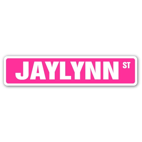 JAYLYNN Street Sign Childrens Name Room Sign | Indoor/Outdoor |  18" Wide