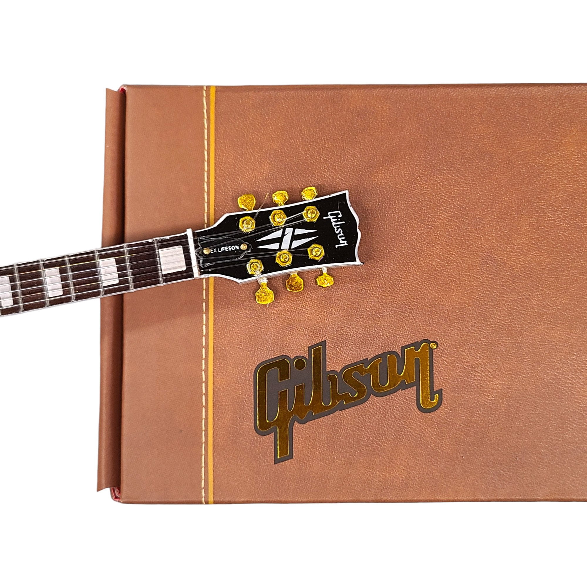 Alex Lifeson Gibson ES-355 Alpine White 10 Inch Miniature Guitar Replica