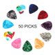 thumbnail image 1 of Lot de 50 médiators en celluloïd pour guitare, 0,7 mm, accessoire pour instruments de musique (0,7 mm), 1 of 4