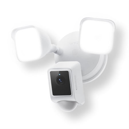 Wyze 2K HD Outdoor Security Cam, Motion Light, Color Night Vision, 105db Siren, Floodlight Camera v2, 2800-Lumen LEDs