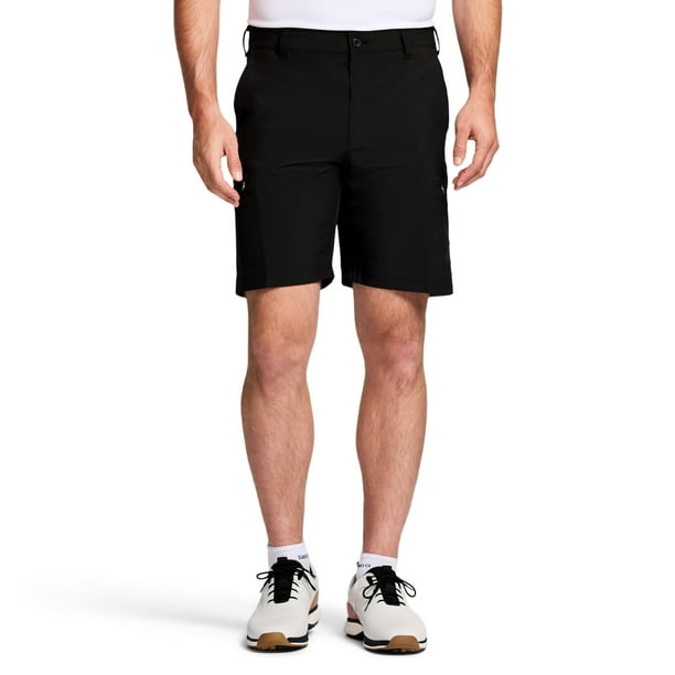 Short cargo IZOD Golf Swing Flex Stretch para hombre clásico negro