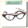 thumbnail image 6 of Hip Hop 50's Shop 1950s Cat-Eye Glasses for Kids, Plastic Costume Glasses with Rhinestones (Child Hot Pink), 6 of 6