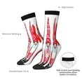 thumbnail image 4 of Lsque Cute Valentine's Gnomes Printed Men's Crew Socks, Soft Durable Breathable Moisture-Wicking with Odor Control Cotton socks, 4 of 6