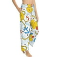 thumbnail image 2 of Haiem Ducks and Anchors Women's Pajama Pants Ultra Lightweight Pjs Bottoms Sleepwear Bottom Pants With Pocket Drawstring-Small, 2 of 9