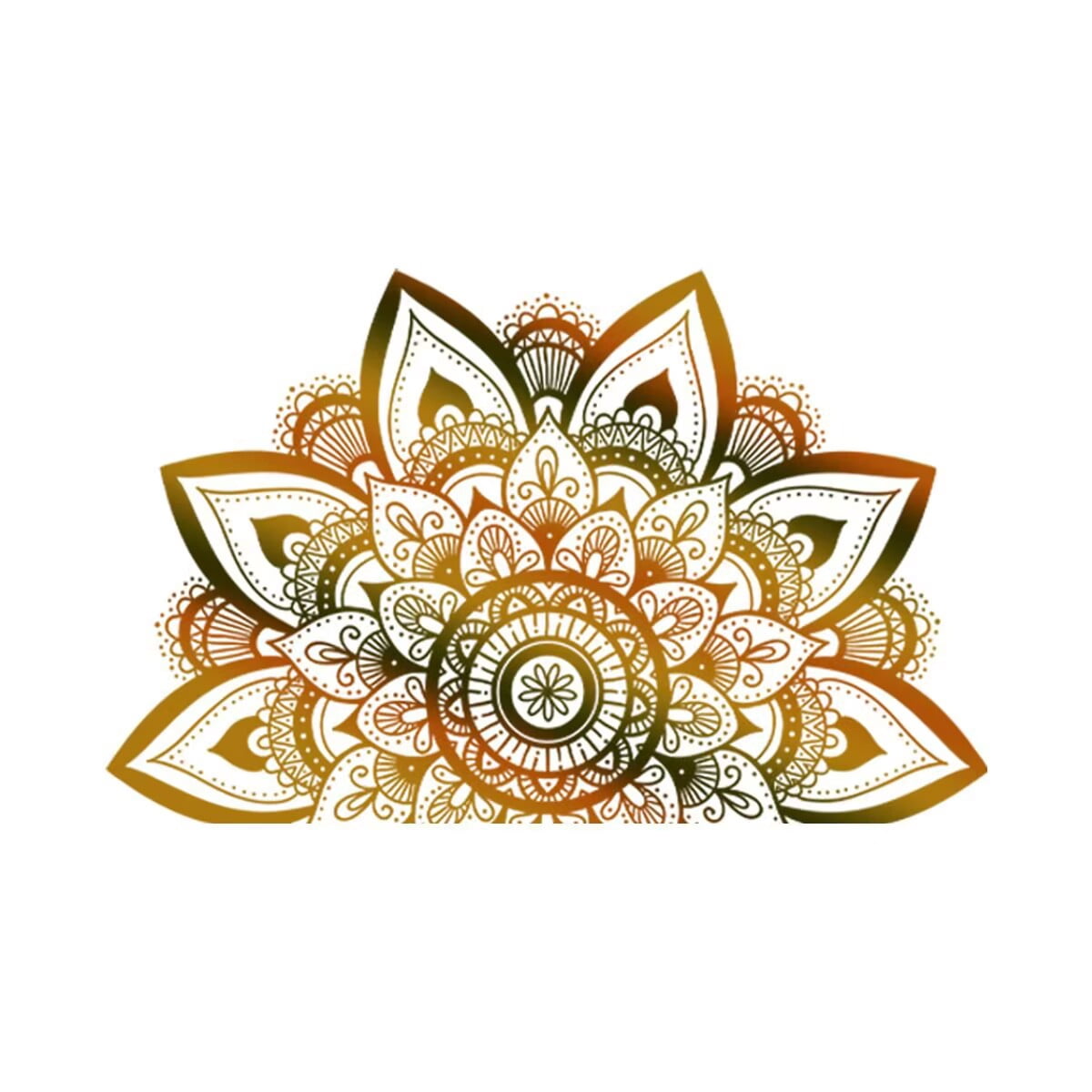 Large Mandala Wall Decal Boho Flower Wall Stickers for Living Room Bedroom Headboard Yoga Home Decor,DIY transparent stickers