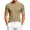 Khaki, variant on HAOTAGS Men’s Athletic T-Shirt Breathable Mesh Short Sleeve Running Shirts Moisture-Wicking Lightweight, with Pocket Crew Neck Tops Black Size L