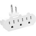 thumbnail image 6 of Maxxima 3-Outlet Swivel Grounded 180 Degree Wall Plug Adapter - Wall Tap, ETL Listed, 6 of 7