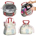 thumbnail image 2 of Pioneer Flower Floral Print Pattern Drawstring Lunch Bag Women - Drawstring Lunch Bag Insulated for Work Office - Stain-Resistant Large Lunchbags for Women with Multi-Pockets, 2 of 6