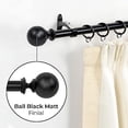 Deco Window Living Room Decorative Adjustable Curtain Rod, 72-144 ...