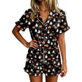 thumbnail image 2 of Angala Halloween Pajamas Women Graphic Pjs Outfits Womens Short Pajamas Set, 2 of 4