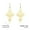 Style B Gold, variant on Unalome Lotus Flower Dangle Earrings Stainless Steel Yoga Drop Earring Jewelry