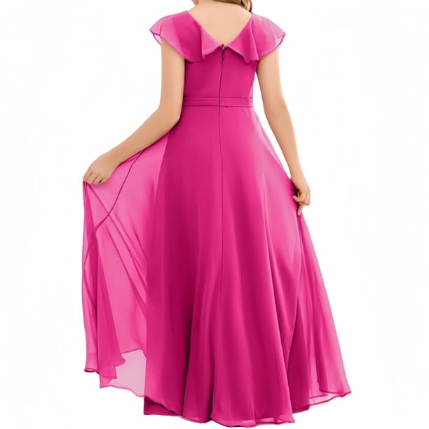 blue christmas dress girl Girls' Twirl Boho Wedding Dresses with color-code:PLDW COLOR:Rose family dinner