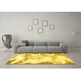 thumbnail image 3 of Ahgly Company Indoor Square Abstract Yellow Modern Area Rugs, 7' Square, 3 of 4