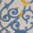 thumbnail image 6 of Nourison Aloha Indoor/Outdoor Ivory Blue 5'3" x ROUND Area Rug, (5 Round), 6 of 10