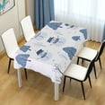 thumbnail image 4 of Yayeee Tablecloths 54" x 54" Rectangle Wrinkle Resistant Party Table Cover, White Snowman, 4 of 8