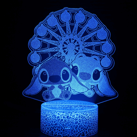 

Stitch 3D Cute Night Light Stitch Bedside Lamp 16 Colours Variable With Remote Controls Children s Room Decoration Birthday and Christmas Gifts for Kids Boys Girls Teenagers Friends(B123)T71