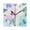 Black, variant on Hibiscus Blooms Wall Clock Square Clock Decoration Creative Clock Dual Use Black Pointer 7.78in
