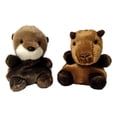 thumbnail image 2 of Set of 2 SELENA SEA OTTER & SID CAPYBARA Palm Pals 5" Animal Plush, Aurora, 2 of 12