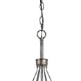 thumbnail image 2 of 3 Bulb Pendent with Round Burlap Shade and Metal Frame, Beige, 2 of 5