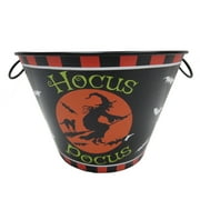 6.75"H Halloween Tin Bucket With Hocus Pocus