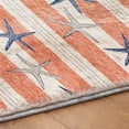thumbnail image 5 of Addison Rugs Dream Shag Premium Machine Washable Transitional Starfish Coral Rectangle Rug, 5' x 7'6", 5 of 8