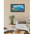 thumbnail image 3 of DECORARTS - Amalfi Coast,Italy. Beautiful Coastal View, Giclee Print on Acid Free Cotton Canvas Matching with Solid Wood Black Silver Frame. Total Size: W 27.25" x H 15.25", 3 of 5