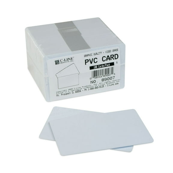 C-Line Graphics Quality Video Grade PVC Card 100/PK, 89007