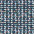 thumbnail image 4 of ohpopsi Leaf Boogie Denim Tropical Mix Unpasted Non Woven Wallpaper, 19.7-in by 33-ft., 54.2 sq. ft., 4 of 5