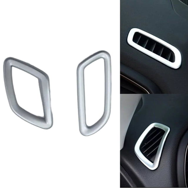 2Pcs Car Air Conditioning Outlet Vent Cover Sticker For Renegade 2014-2022 Lhd
