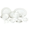 thumbnail image 2 of 57 Piece Wavy Dinnerware Set-Porcelain China Service for 8 People-Atara, 2 of 5