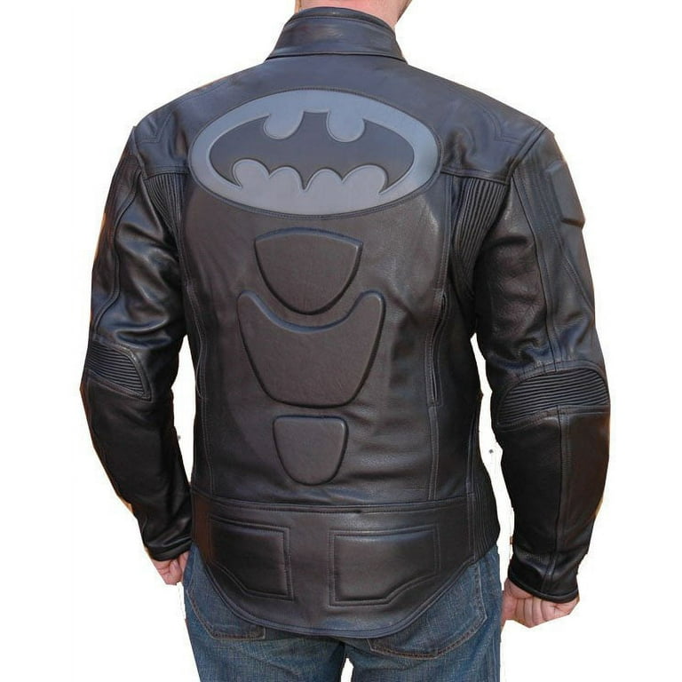 Perrini Bat Motorcycle Leather Jacket Racing Cowhide with Armor and Fully Lined