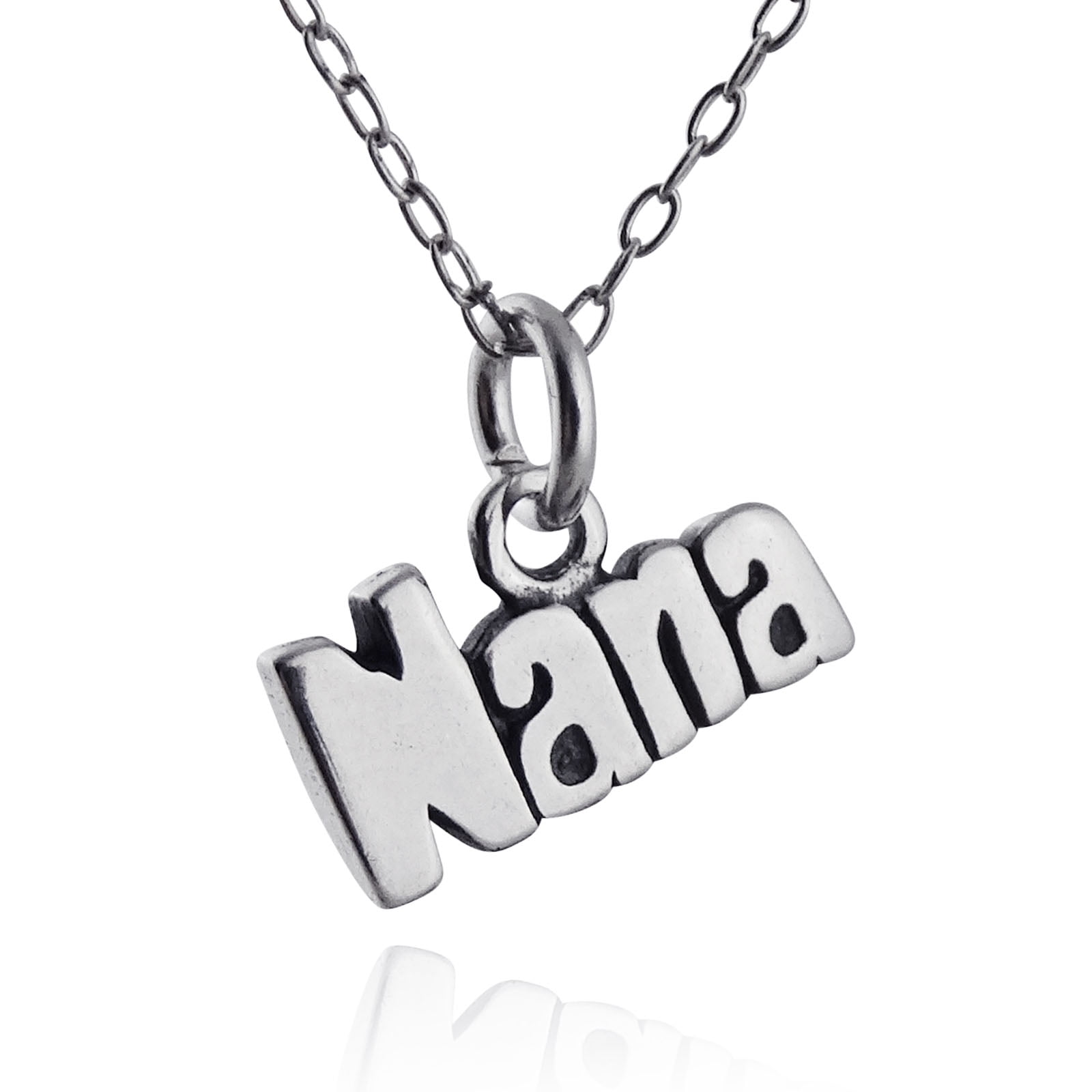 Fashionjunkie4Life Sterling Silver Nana Charm Necklace, 18" Walmart