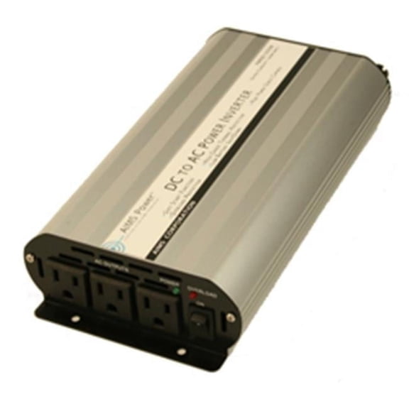 AIMS Power 1250W Modified Sine Power Inverter 12VDC to 120VAC for RVs, Vans, and Job Sites