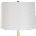 thumbnail image 3 of Uttermost Palu Coastal Iron Metal and Fabric Table Lamp in Brass/White, 3 of 5
