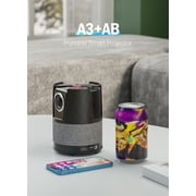 Mini Projector, 4K Support Smart TV Portable Projector with Wireless WiFi 6, Full HD 1080P Outdoor Projector, 2022 Android Home Movie Projector for Netflix/YouTube/iPhone/Laptop/HDMI/USB C