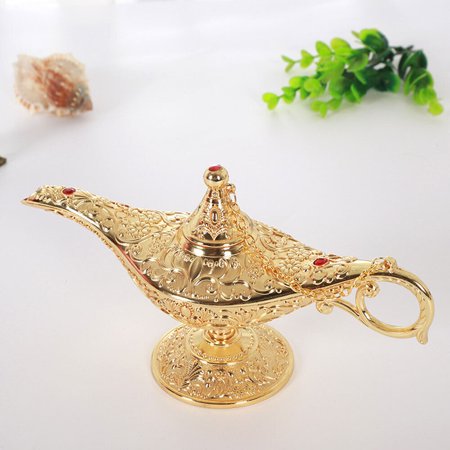Vintage Magical Legend Aladdin's Genie Lamp for Home /Wedding Table Decoration