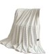 thumbnail image 2 of Manta de Forro Polar Suave y Acogedora de 150 X 100 Cm para Sofá | Color Crema Liso | Manta Decorativa a Rayas, Ideal para Regalar | Material de Poliéster Blanco | 1 Unidad | Tamaño: 150 X 100 Cm | L, 2 of 6