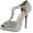 Silver, variant on Bonnibel Womens Tiara-2 Stiletto Heel Glitter Evening Wedding Promo Sandals Shoes